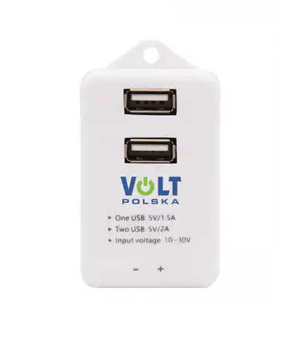 ⁨VOLT Moduł gniazd CYBER USB do regulatorów SOL MPPT 20A-60A [2 x gniazdo USB]⁩ at Wasserman.eu