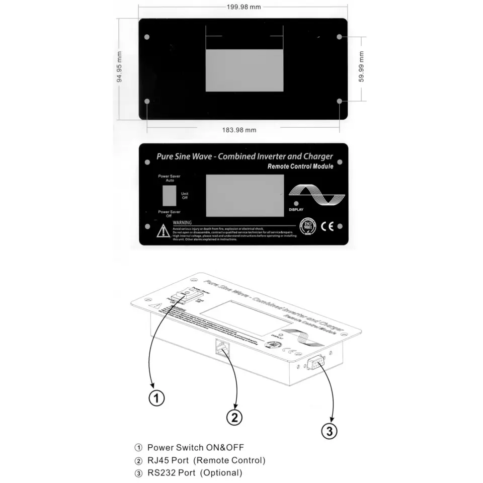 ⁨Panel sterowania z wyświetlaczem LCD do POWER SINUS⁩ w sklepie Wasserman.eu