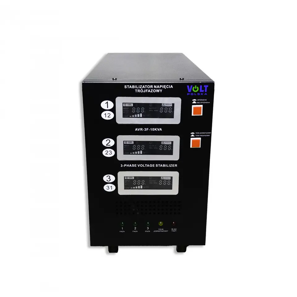 ⁨Three-phase voltage stabilizer AVR PRO 10000VA 3% SERVO 3-F⁩ at Wasserman.eu