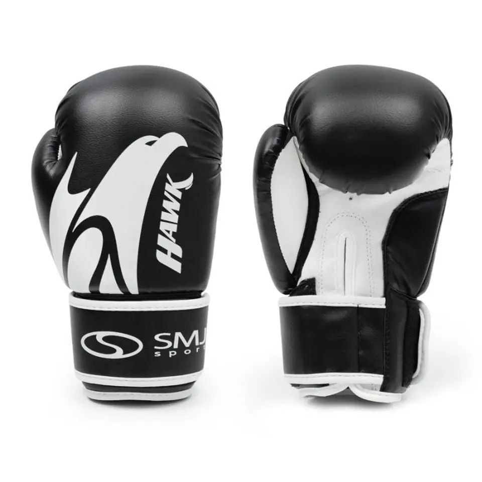 ⁨Rękawice bokserskie SMJ Hawk (kolor Biały. Czarny)⁩ w sklepie Wasserman.eu