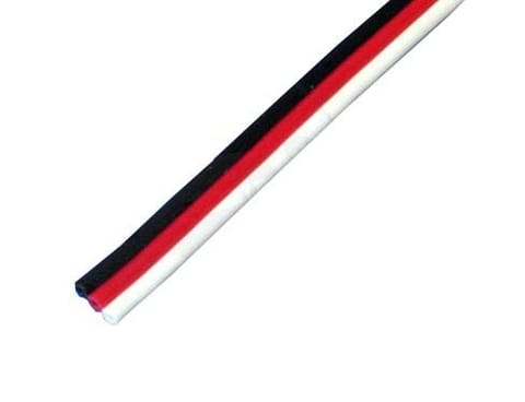 ⁨Przewód serwa trójżyłowy 3 x 0,33 mm/1 mb płaski (FUTABA)⁩ w sklepie Wasserman.eu