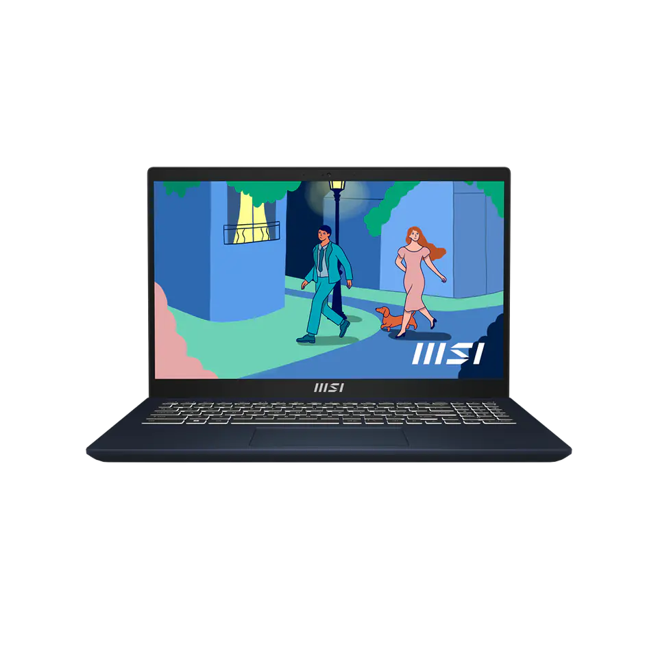 ⁨MSI Modern 15 B12MO-640PL Laptop 39.6 cm (15.6") Full HD Intel® Core™ i5 i5-1235U 16 GB DDR4-SDRAM 512 GB SSD Wi-Fi 6 (802.11ax) Windows 11 Home Black⁩ at Wasserman.eu