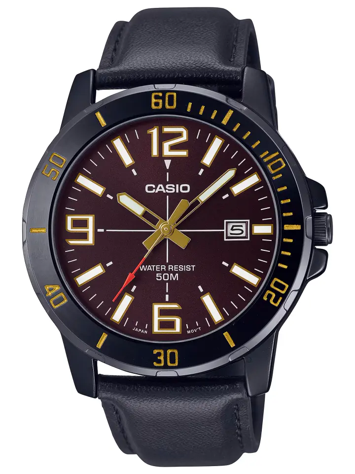 ⁨ZEGAREK MĘSKI CASIO MTP-VD01BL-5B (zd169b) + BOX⁩ w sklepie Wasserman.eu