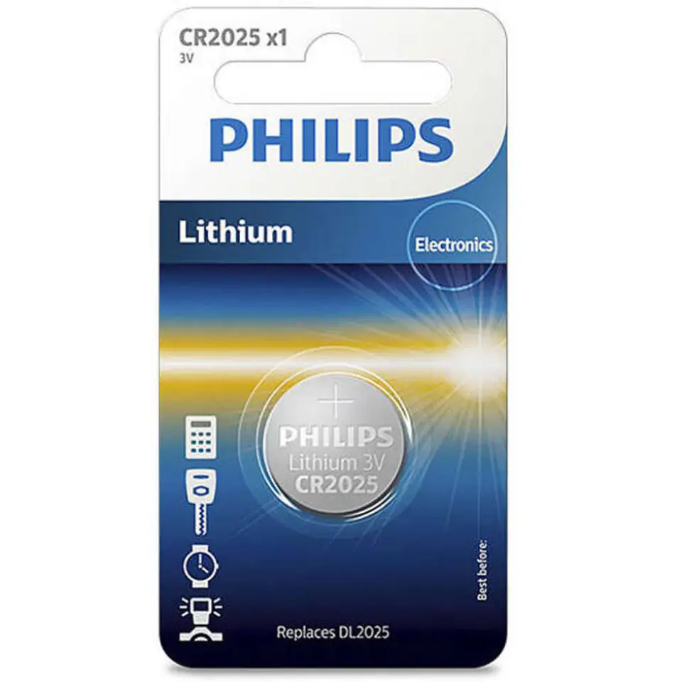 ⁨Bateria Litowa CR2025/01B PHILIPS 1szt.⁩ w sklepie Wasserman.eu