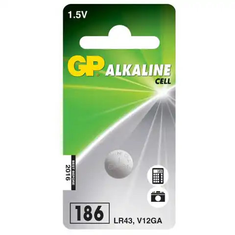 ⁨GP Batteries ALKALINE BUTTON CELL LR43⁩ w sklepie Wasserman.eu