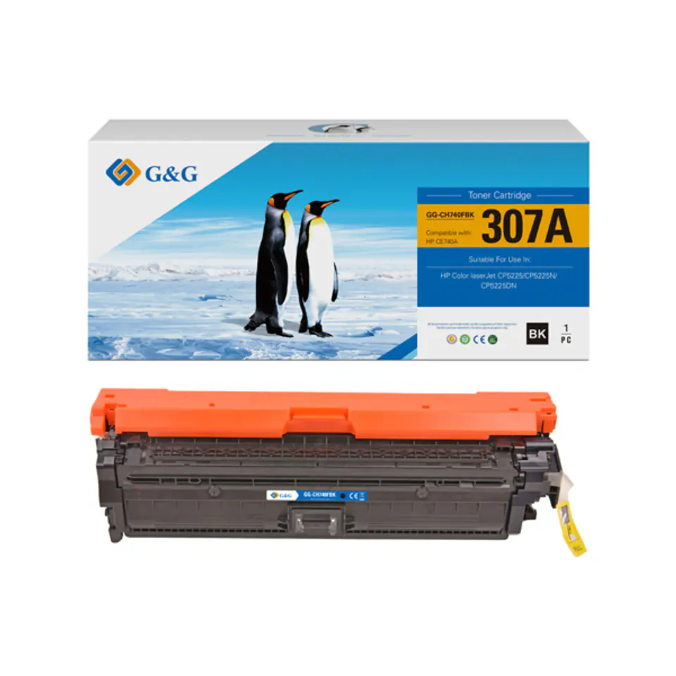 ⁨G&G kompatybilny toner z HP CE740A, NT-CH740FBK, HP 307A, black, 7000s⁩ w sklepie Wasserman.eu