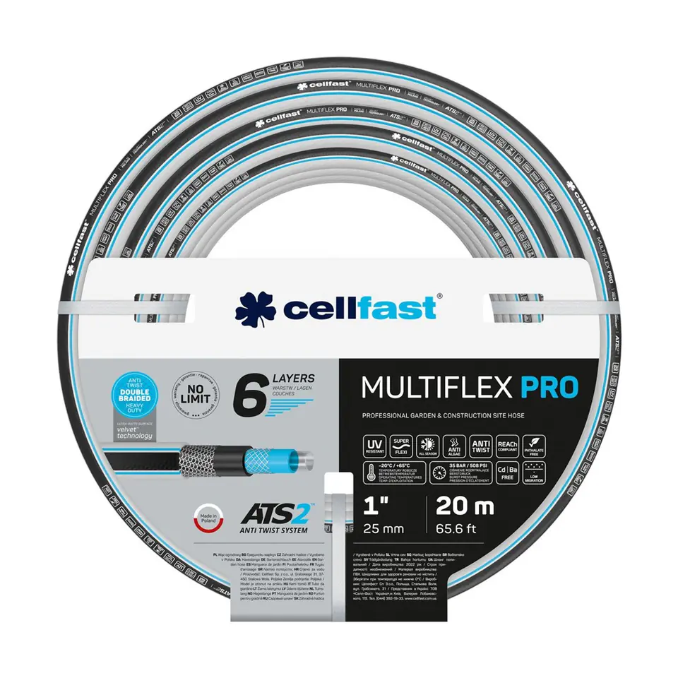 ⁨CELLFAST WĄŻ MULTIFLEX PRO ATS2 1" 20M⁩ w sklepie Wasserman.eu