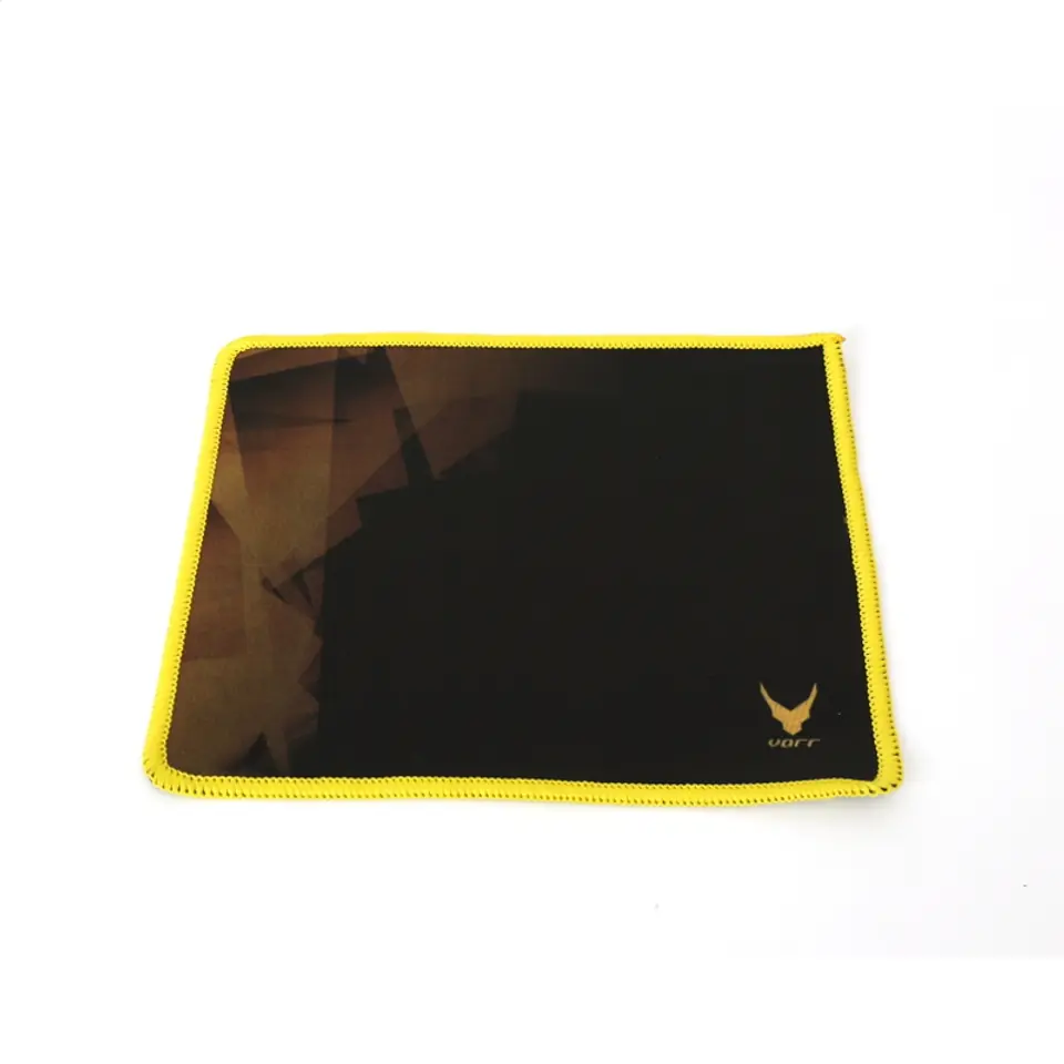⁨OMEGA VARR PRO-GAMING MOUSE PAD PODKŁADKA POD MYSZ 200X240X1,5MM BLACK + YELLOW EDGE [43233] TE⁩ w sklepie Wasserman.eu