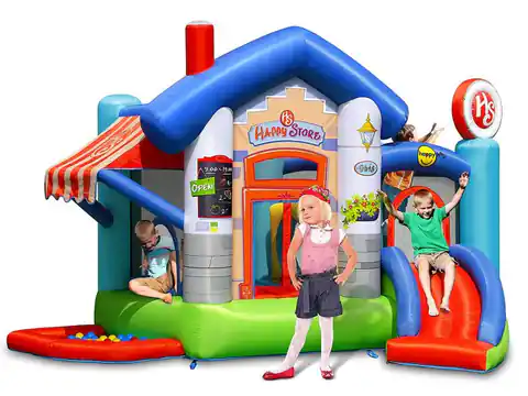 ⁨Inflatable Happyhop Inflatable Castle Happy Store Slide Trampoline⁩ at Wasserman.eu