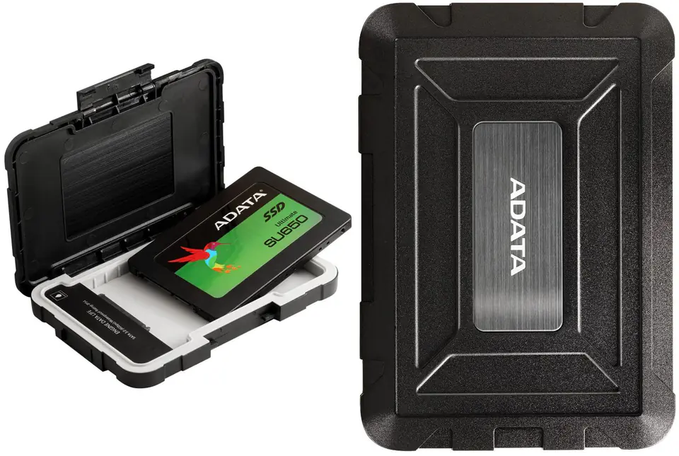 ⁨ADATA ED600 HDD/SSD enclosure Black 2.5"⁩ at Wasserman.eu