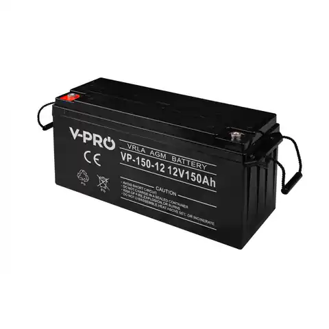 ⁨Akumulator AGM VPRO 12V 150 Ah⁩ w sklepie Wasserman.eu