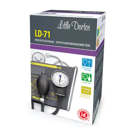 ⁨LD71 Ciśnieniomierz mechaniczny+stetoskop+mankiet⁩ w sklepie Wasserman.eu