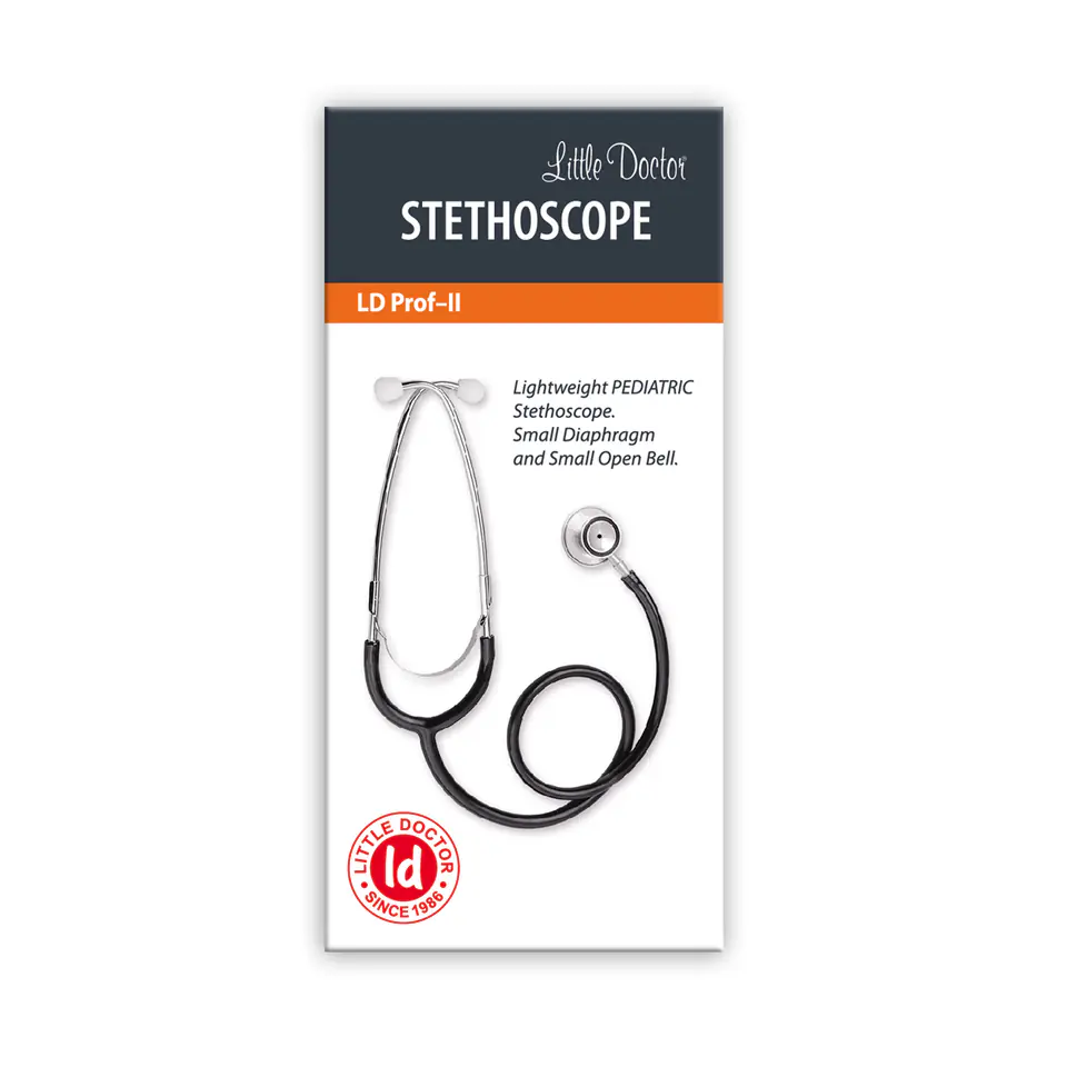 ⁨LD Prof - II Stetoskop pediatryczny żółty/dwugłowicowy/⁩ w sklepie Wasserman.eu