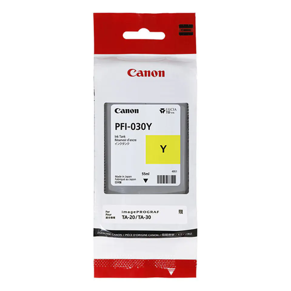 ⁨Canon oryginalny ink / tusz PFI-030 Y, 3492C001, yellow, 55ml⁩ w sklepie Wasserman.eu