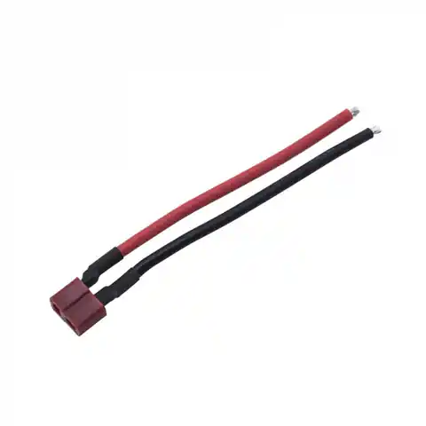 ⁨DEAN socket with 14AWG cable 10cm (red + black)⁩ at Wasserman.eu