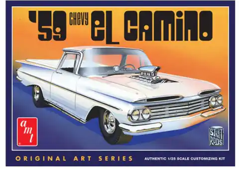 ⁨Plastic model - Car 1959 Chevy El Camino (Original Art Series) 1:25 - AMT⁩ at Wasserman.eu