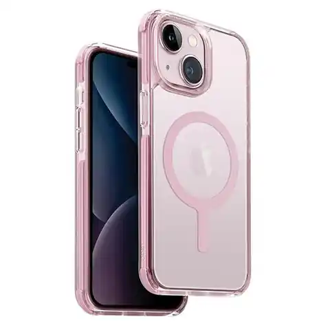 ⁨UNIQ etui Combat iPhone 15 Plus / 14 Plus 6.7" Maglick Charging różowy/baby pink⁩ w sklepie Wasserman.eu