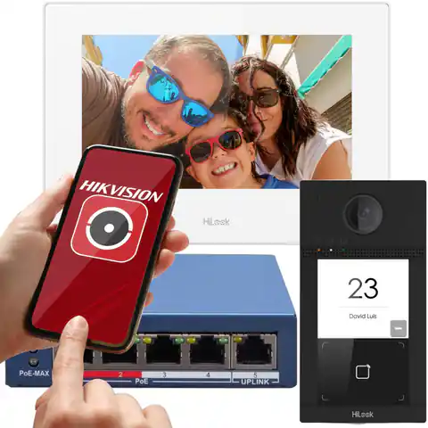 ⁨Hilook by Hikvision IP-VIS-Pro-W IP Video Doorbell Kit⁩ at Wasserman.eu