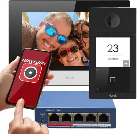 ⁨Hilook by Hikvision IP-VIS-Pro IP Video Doorbell Kit⁩ at Wasserman.eu