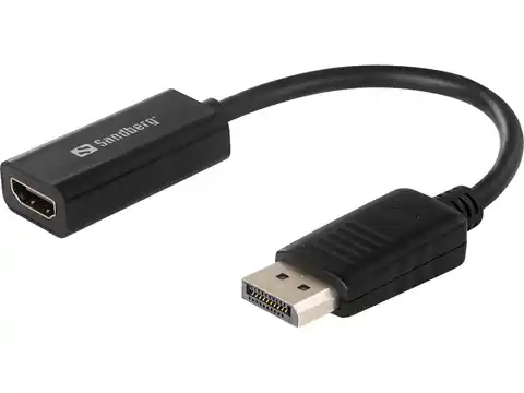 ⁨SANDBERG DisplayPort Adapter (M) TO HDMI (F) DiplayPort (socket) - HDMI (plug) 508-28⁩ at Wasserman.eu