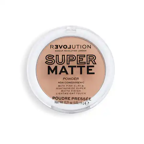 ⁨Makeup Revolution Super Matte Pressed Powder Mattifying Powder - Beige 6g⁩ at Wasserman.eu
