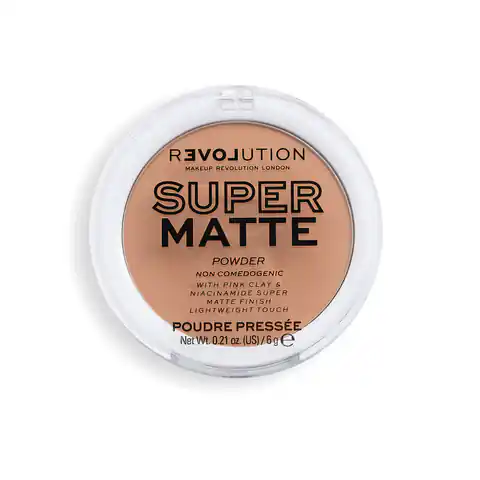 ⁨Makeup Revolution Super Matte Pressed Powder Mattifying Powder - Tan 6g⁩ at Wasserman.eu