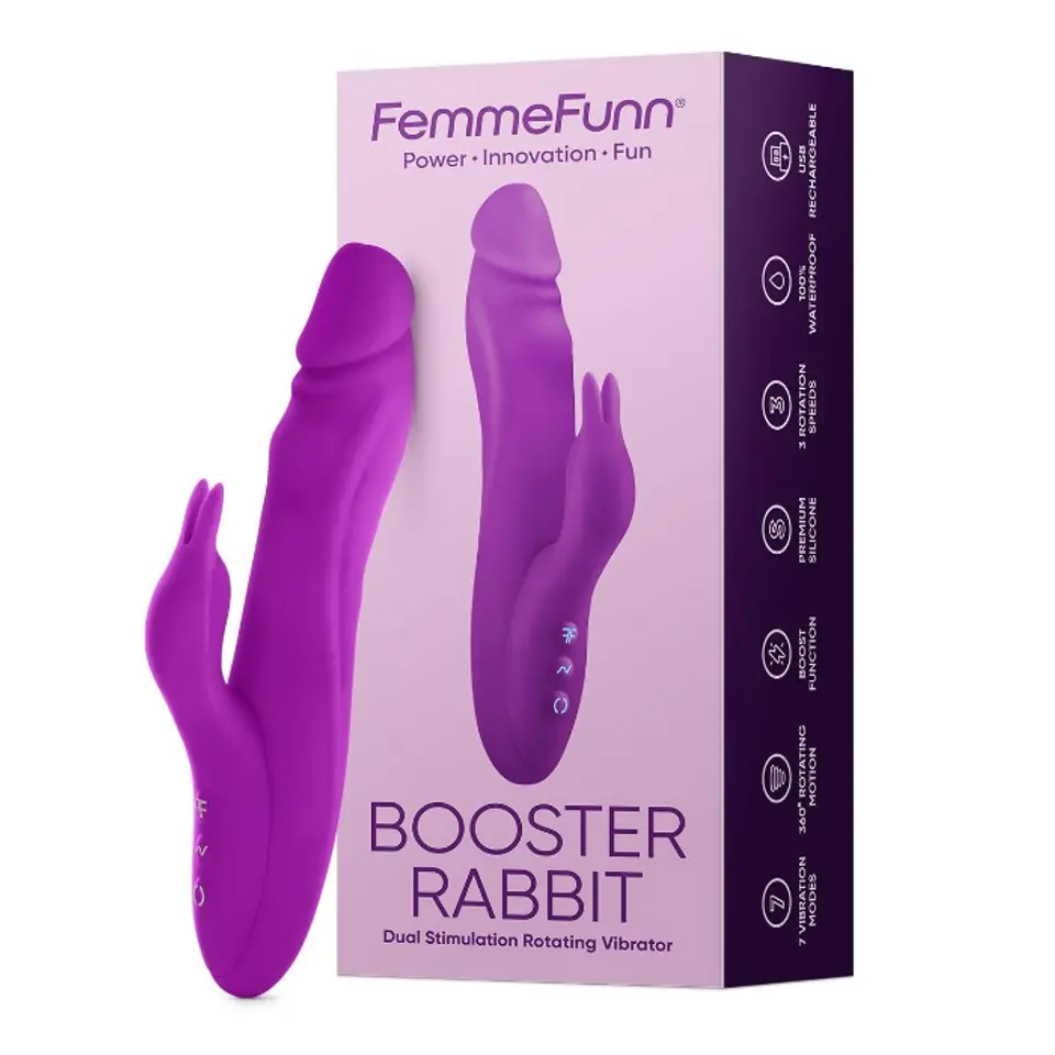 ⁨FemmeFunn Booster Rabbit wibrator typu króliczek Purple⁩ w sklepie Wasserman.eu