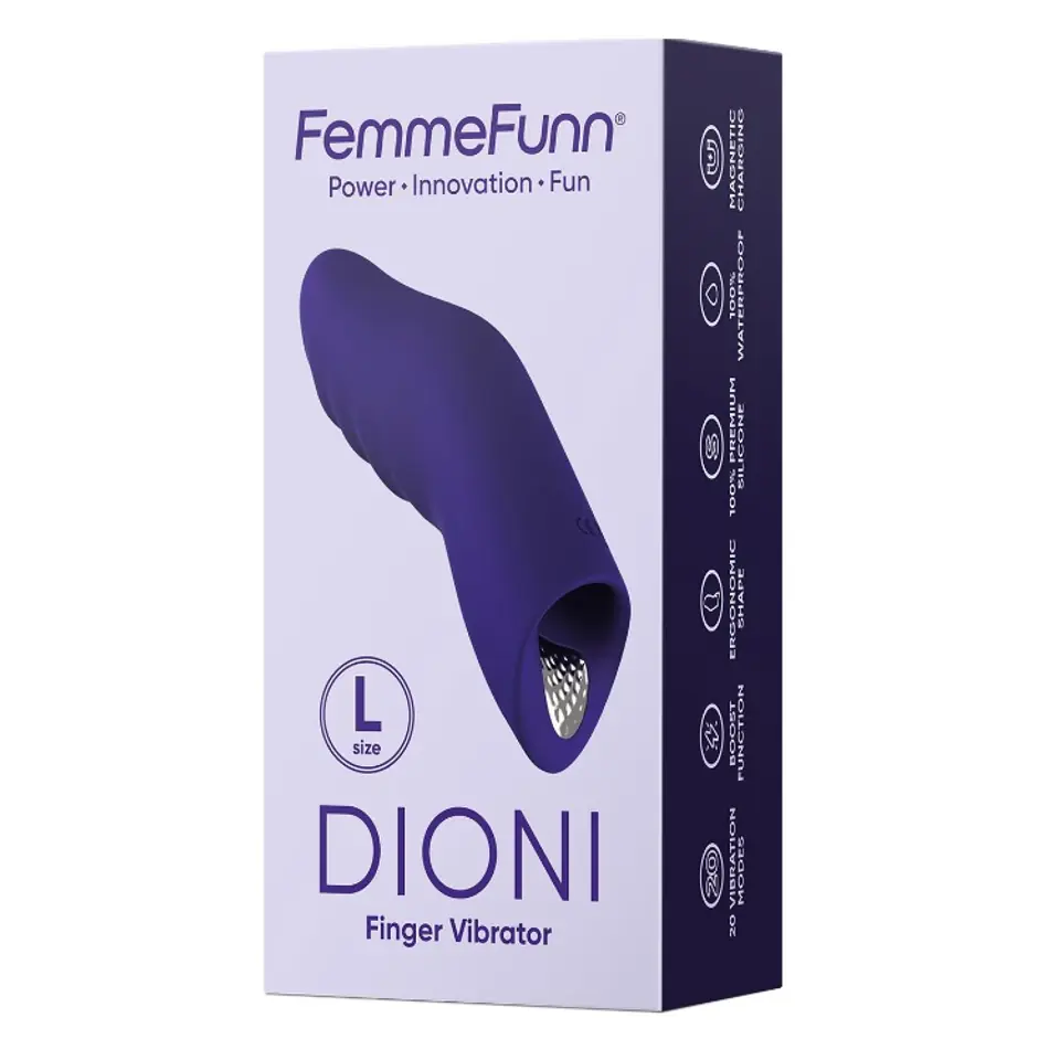 FemmeFunn Dioni Large wibrator na palec Dark Purple w sklepie Wasserman.eu