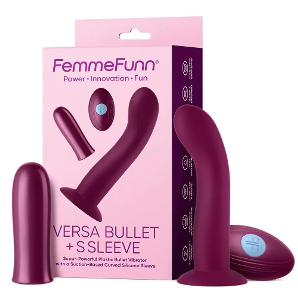 FemmeFunn Versa Bullet With S Sleeve wibrator z nakładką Dark Fuchsia w sklepie Wasserman.eu