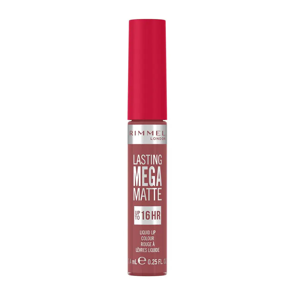 ⁨Rimmel Lasting Mega Matte długotrwała matowa pomadka w płynie do ust 210 Rose  Shine 7.4ml⁩ w sklepie Wasserman.eu