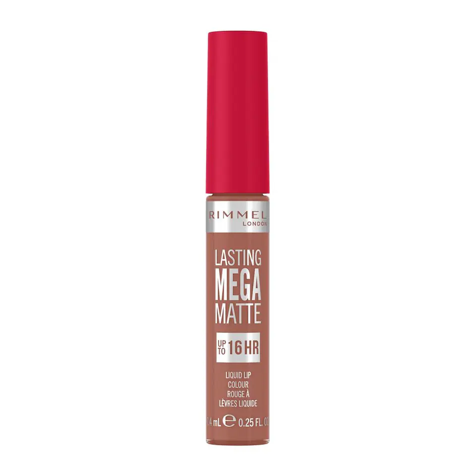 ⁨Rimmel Lasting Mega Matte długotrwała matowa pomadka w płynie do ust 700 Be My Baby 7.4ml⁩ w sklepie Wasserman.eu