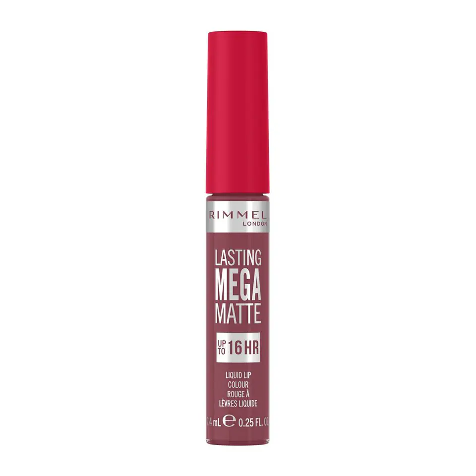 ⁨Rimmel Lasting Mega Matte długotrwała matowa pomadka w płynie do ust 900 Ravishing Rose 7.4ml⁩ w sklepie Wasserman.eu