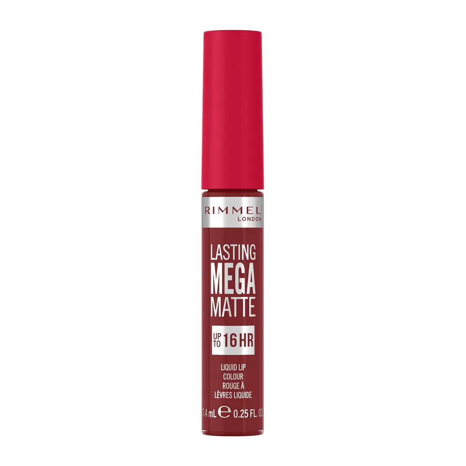 ⁨Rimmel Lasting Mega Matte długotrwała matowa pomadka w płynie do ust 930 Ruby Passion 7.4ml⁩ w sklepie Wasserman.eu