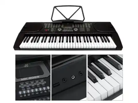 ⁨Keyboard Organy 61 Klawiszy Zasilacz MK-2089⁩ w sklepie Wasserman.eu