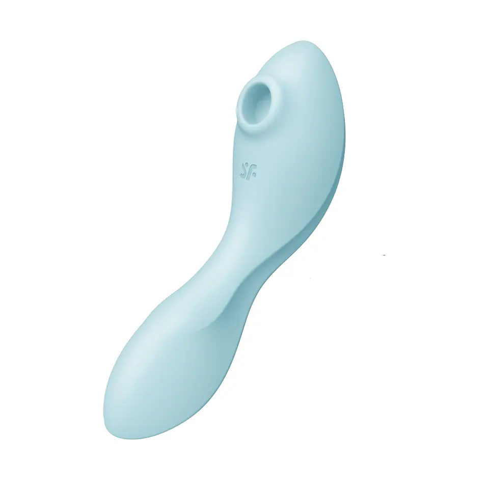 ⁨Satisfyer Curvy Trinity 5+ stymulator łechtaczki z wibracjami Blue⁩ w sklepie Wasserman.eu
