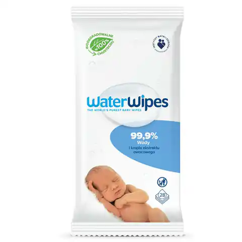 ⁨WaterWipes BIO chusteczki nawilżane dla dzieci 28szt.⁩ w sklepie Wasserman.eu