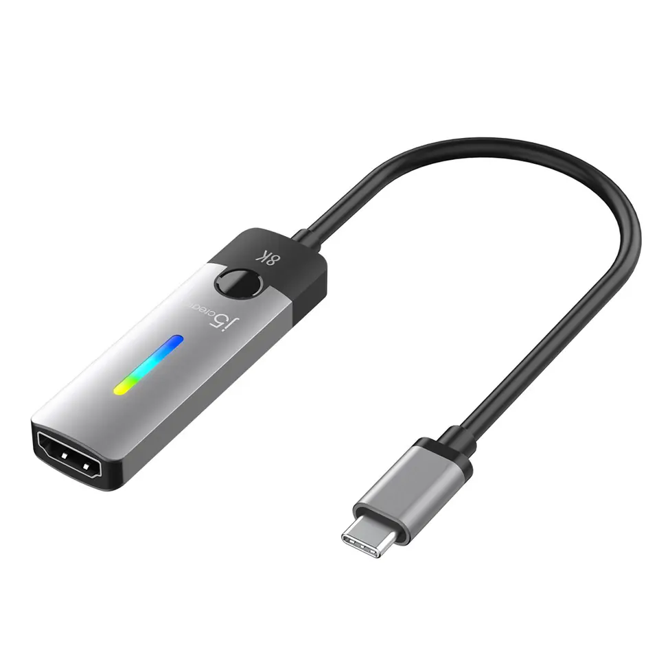 ⁨j5create JCA157 adapter kablowy 10 m USB Type-C HDMI Czarny, Szary⁩ w sklepie Wasserman.eu