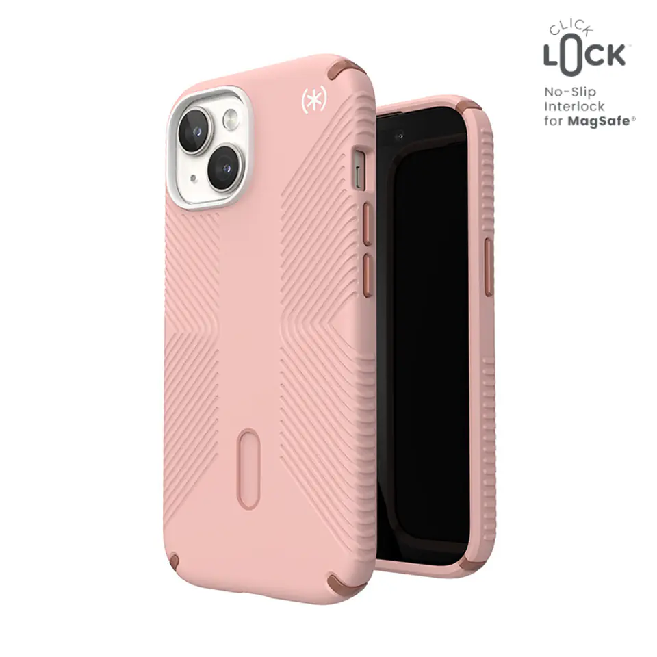 ⁨Speck Presidio2 Grip ClickLock & MagSafe - Etui iPhone 15 / iPhone 14 / iPhone 13 (Dahlia Pink / Rose Copper)⁩ w sklepie Wasserman.eu