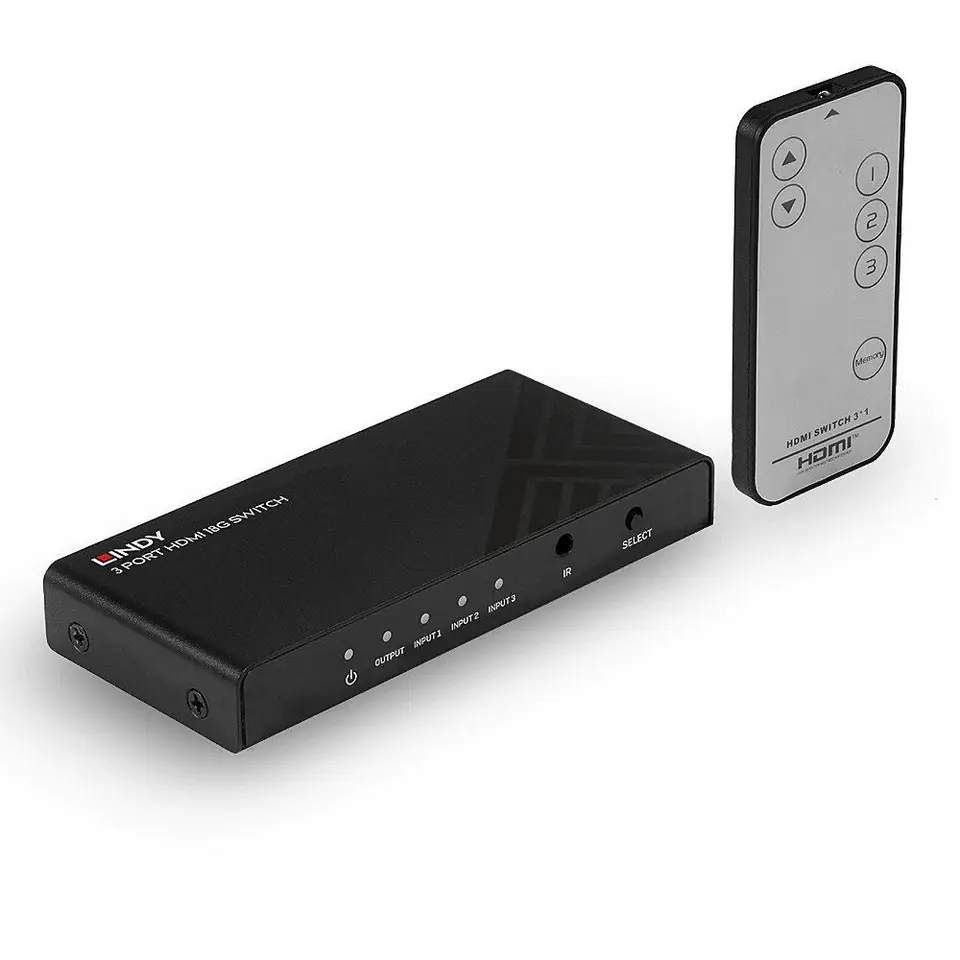 ⁨Lindy 3 Port Hdmi 18G Switch⁩ w sklepie Wasserman.eu