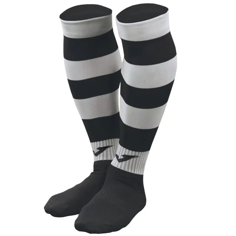 ⁨Getry Joma Zebra II Football Socks (kolor Czarny. Szary/Srebrny, rozmiar L)⁩ w sklepie Wasserman.eu