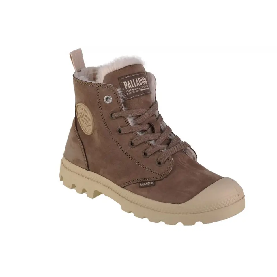 ⁨Buty Palladium Pampa Hi Zip WL W (kolor Brązowy, rozmiar 38)⁩ w sklepie Wasserman.eu