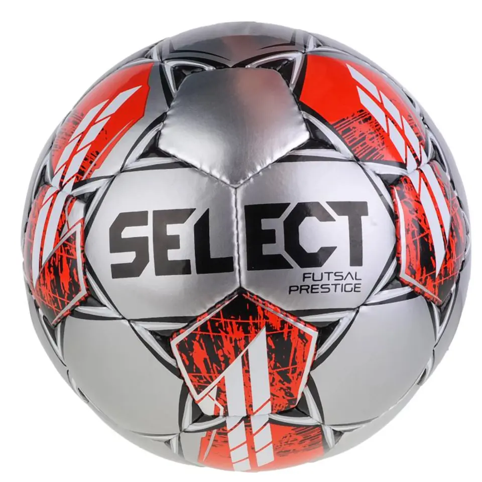 ⁨Piłka Select Futsal Prestige Ball (kolor Szary/Srebrny, rozmiar 4)⁩ w sklepie Wasserman.eu