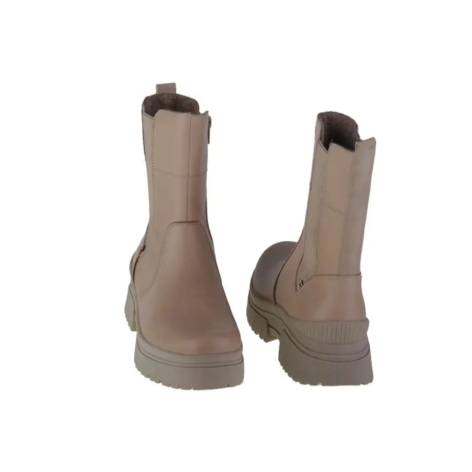 ⁨Buty Rieker Booties W W0380 (kolor Beżowy/Kremowy, rozmiar 37)⁩ w sklepie Wasserman.eu