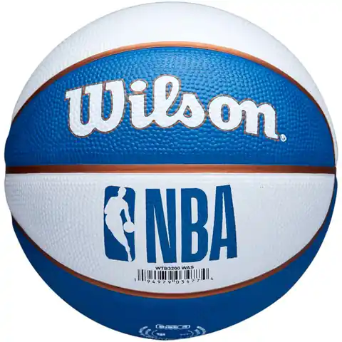 ⁨Piłka do koszykówki Wilson Team Retro (kolor Biały. Niebieski, rozmiar 3)⁩ w sklepie Wasserman.eu