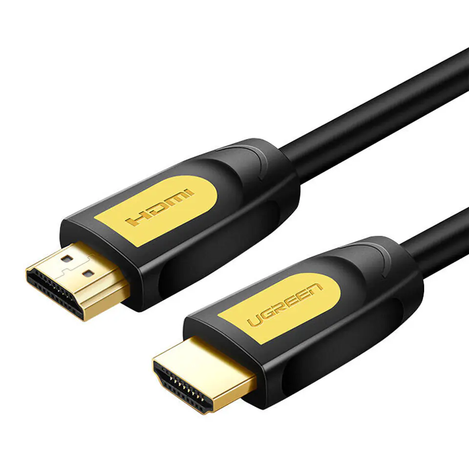 ⁨Kabel HDMI 2.0 UGREEN HD101, 4K 60Hz, 0,75m (czarno-żółty)⁩ w sklepie Wasserman.eu