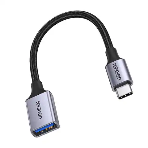 ⁨Adapter OTG USB-C/USB-A 3.0 UGREEN US378 (czarny)⁩ w sklepie Wasserman.eu