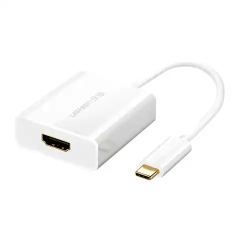 ⁨Adapter USB-C do HDMI 1.4 UGREEN 40273, 4K (biały)⁩ w sklepie Wasserman.eu