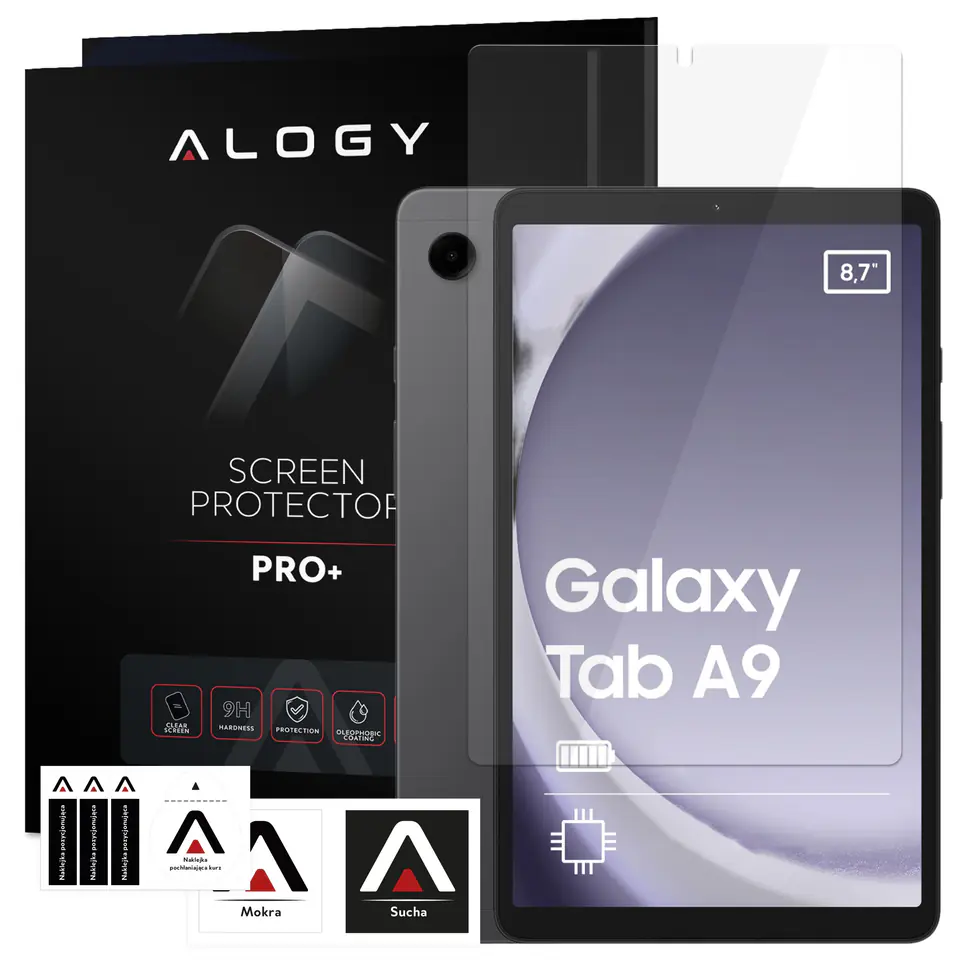 ⁨Szkło hartowane do Samsung Galaxy Tab A9 2023 8.7" 2gen X110 / X115 na ekran Alogy Screen Protector Pro+ 9H⁩ w sklepie Wasserman.eu