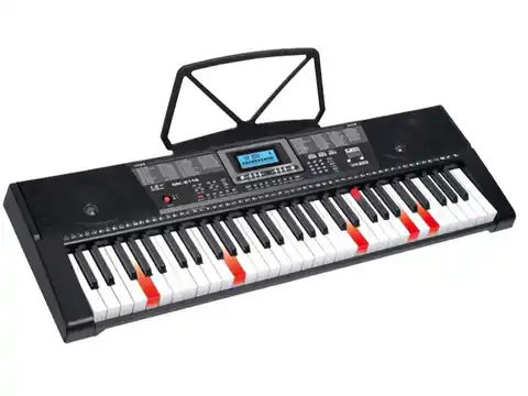 ⁨Keyboard MK-2115 Organy, 61 Klawiszy, Zasilacz, Podświetlane Klawisze⁩ w sklepie Wasserman.eu