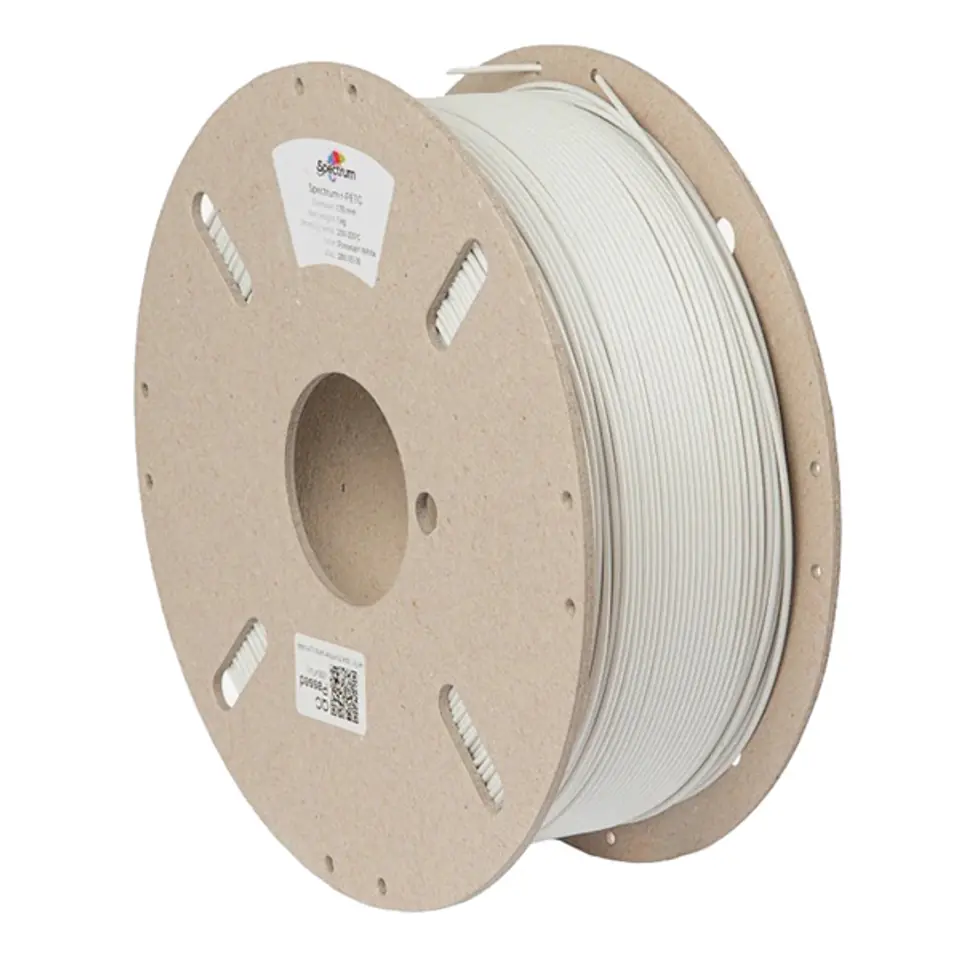 ⁨Spectrum 3D filament, r-PETG, 1,75mm, 1000g, 80590, porcelain white⁩ w sklepie Wasserman.eu